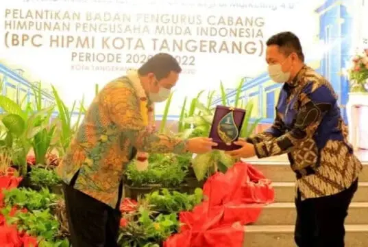 di Pelantikan BPC HIPMI Kota Tangerang, Arief Harapkan Sinergitas Baik Terjalin Pelantikan BPC HIPMI Kota Tangerang, Arief Harapkan Sinergitas Baik Terjalin