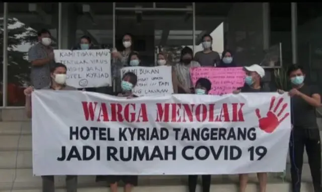 Warga Tolak Hotel Kyriad Sebagai Tempat Pasien OTG Covid-19 Warga Tolak Hotel Kyriad Sebagai Tempat Pasien OTG Covid-19