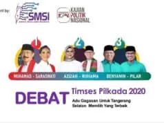 Besok, SMSI Tangsel Gelar Debat Timses Paslon Pilkada 2020 Besok, SMSI Tangsel Gelar Debat Timses Paslon Pilkada 2020