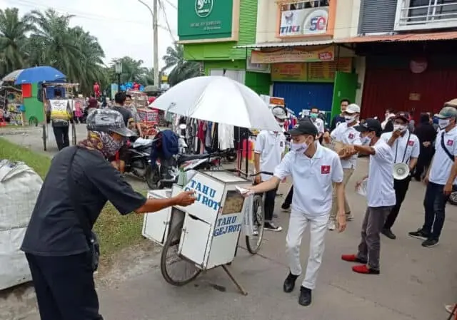 Kaum Milenial Gelar Aksi Simpatik Dukung Pasangan Muhamad-Saras