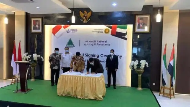 National Ambulance UAE-PT Binawan Inti Utama Teken MOU National Ambulance UAE-PT Binawan Inti Utama Teken MOU