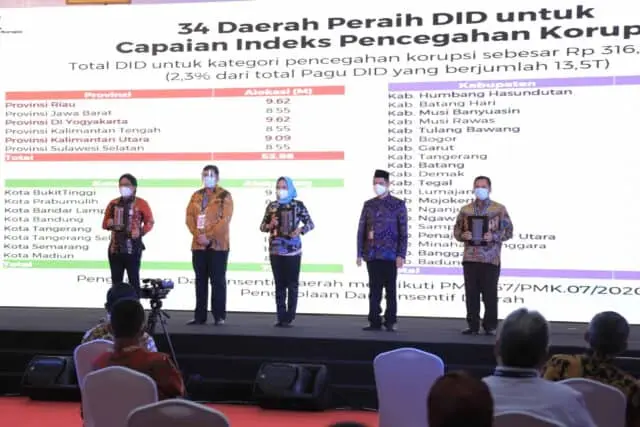 Pemkot Tangerang Raih Apresiasi DID Tahun 2021 dari KPK Pemkot Tangerang Raih Apresiasi DID Tahun 2021 dari KPK
