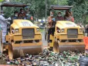 Penegakan Perda, 3.140 Botol Miras Dimusnahkan Penegakan Perda, 3.140 Botol Miras Dimusnahkan