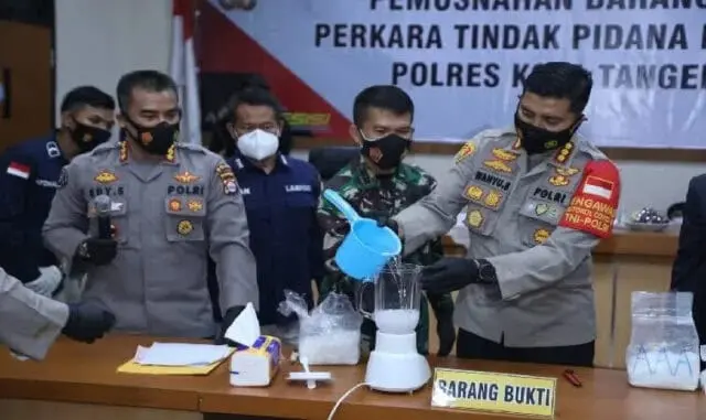 Polresta Tangerang musnahkan barang bukti shabu sebanyak 4,2 kg