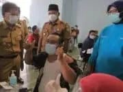 Jelang Ramadhan, RT, RW, Amil, Marbot Masjid di Kota Tangerang Disuntik Vaksin Vaksinasi RT, RW, Amil dan Marbot Masjid di Kota Tangerang
