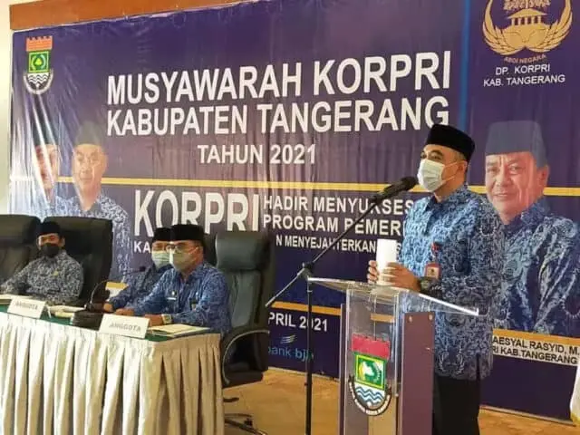 Bupati Tangerang Ahmed Zaki Iskandar Buka Muskab KORPRI Bupati Tangerang Ahmed Zaki Iskandar Buka Muskab KORPRI