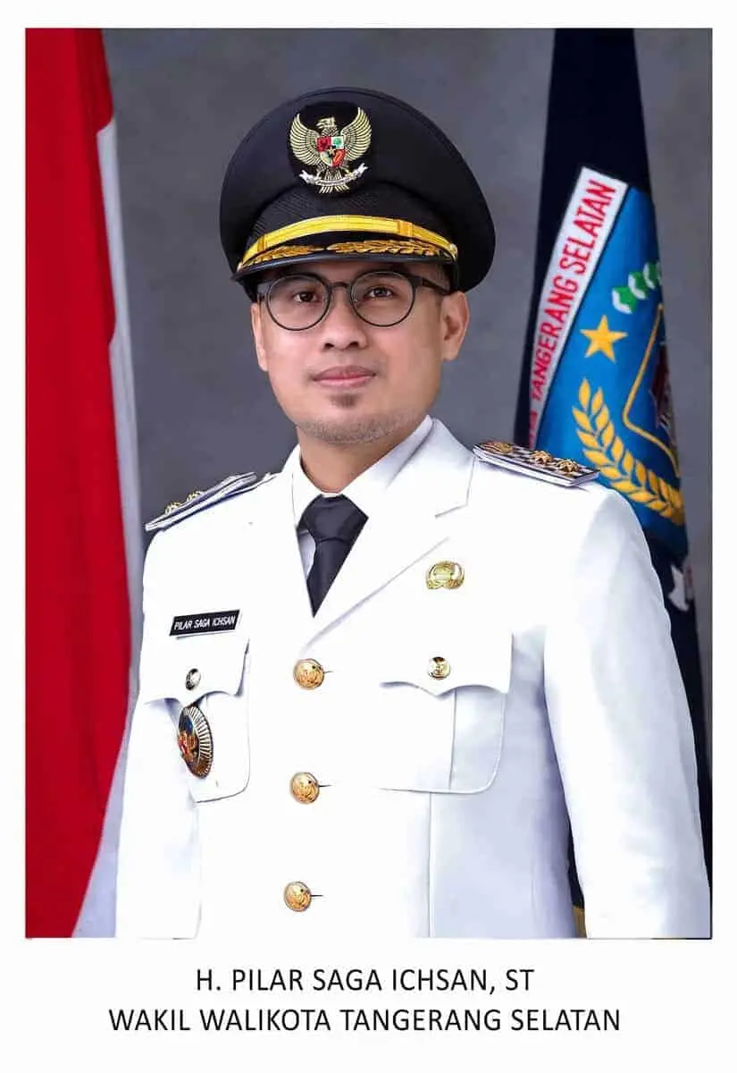 Foto Resmi Walikota Benyamin Davnie dan Wakil Walikota Pilar Saga Ichsan