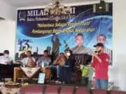 Hadiri Milad IMC ke-XIII, Ini Pesan Moral Ketua Umum Organisasi GEMARI Agung Gumilar (Pegang mix) Ketua Umum Organisasi Gerakan Mahasiswa Banjarsari (GEMARI).