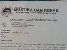 PT LDR Tidak Mengindahkan Permohonan Perundingan Bipartit Kuasa Hukum Law office Mustika dan Rekan lakukan permohonan perundingan bipartit kepada PT. LDR.