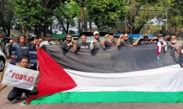 Kutuk Agresi Brutal Israel, Wartawan Gelar Aksi Solidaritas Untuk Rakyat Palestina Kutuk Agresi Brutal Israel, Wartawan Gelar Aksi Solidaritas Untuk Rakyat Palestina