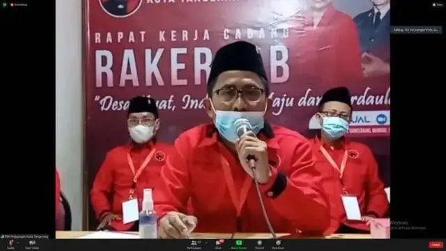 PDIP Kota Tangerang gelar Rakercab Virtual persiapan kemenangan 2024 PDIP Kota Tangerang gelar Rakercab Virtual persiapan kemenangan 2024