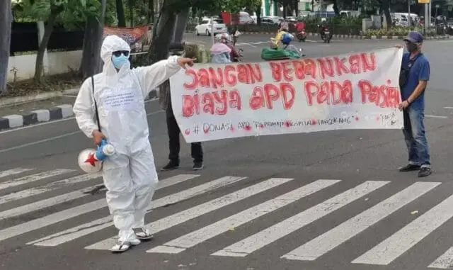 Protes Biaya Mahal APD Dibebankan ke Pasien Covid-19, FAKTA Donasi Koin Protes Biaya Mahal APD Dibebankan ke Pasien Covid-19, FAKTA Donasi Koin