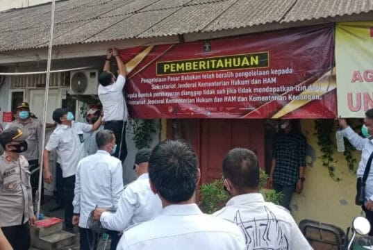 Kemenkumham Ambil Alih Pengelolaan Pasar Babakan Tangerang, Ini Alasannya