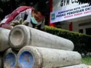 Pasok Oksigen ke Rumah Sakit, Pemkot Tangerang Dirikan Posko Pengisian Pasok Oksigen ke Rumah Sakit, Pemkot Tangerang Dirikan Posko Pengisian