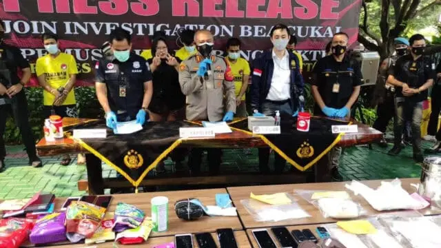 Polresta Bandara Soetta Musnahkan Barang Bukti Narkoba Jenis Shabu dan Ekstasi Serta Ketamine