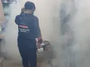 Cegah Demam Berdarah Ditengah Pandemi Covid-19, KNPI Cipondoh Lakukan Fogging