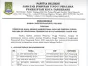 Tim Seleksi Tetapkan 5 Calon Kadinkes Kota Tangerang yang Baru, Cek Disini? Tim Seleksi Tetapkan 5 Calon Kadinkes Kota Tangerang yang Baru, Cek Disini?
