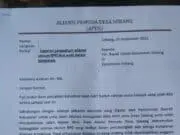 Aliansi Pemuda Desa Sobang Surati Camat Prihal Oknum BPD Sobang Aliansi Pemuda Sobang Surati Camat Sobang, Kabupaten Lebak.