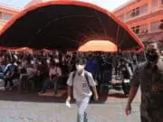 Hari ke-2 Vaksinasi Pelajar Kota Tangerang, Satu Setengah Jam 1.100 Siswa Disuntik Pfizer Hari ke-2 Vaksinasi Pelajar Kota Tangerang, Satu Setengah Jam 1.100 Siswa Disuntik Pfizer