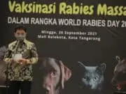 Jelang Peringatan World Rabies Day, DKP Kota Tangerang Vaksinasi Rabies Gratis