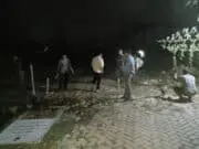 Pembangunan Mushola Kembang Harum 2 Dibangun oleh Yayasan Jam’iyyah Da’wah Islamiyyah Pemasangan plang Mushola di Perumahan Kembang Harum 2.