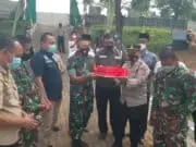 Peringati HUT TNI ke 76, Kapolsek Beserta Forkopimcam Panongan Beri Kejutan Untuk Koramil 14 Panongan