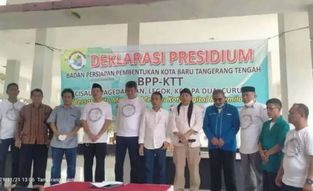 Tokoh Masyarakat, Akademisi, Budayawan Gelar Deklarasi Tangerang Tengah Jadi DOB, Politisi Pun Mendukung
