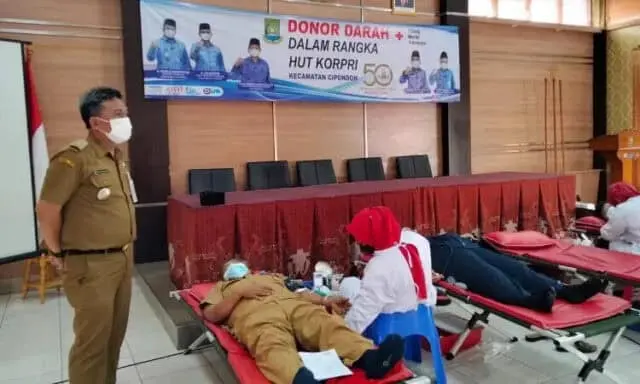 Donor Darah Rangkaian HUT Korpri ke-50 di Kota Tangerang Ratusan Kantong Didapat, Kecamatan Cipondoh Targetkan 150 Kantong Darah Donor Darah Rangkaian HUT Korpri ke-50 di Kota Tangerang Ratusan Kantong Didapat, Kecamatan Cipondoh Targetkan 150 Kantong Darah