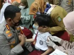 Polisi Klaim Vaksinasi Anak di Kota Tangerang Capai 72 persen Polisi Klaim Vaksinasi Anak di Kota Tangerang Capai 72 persen