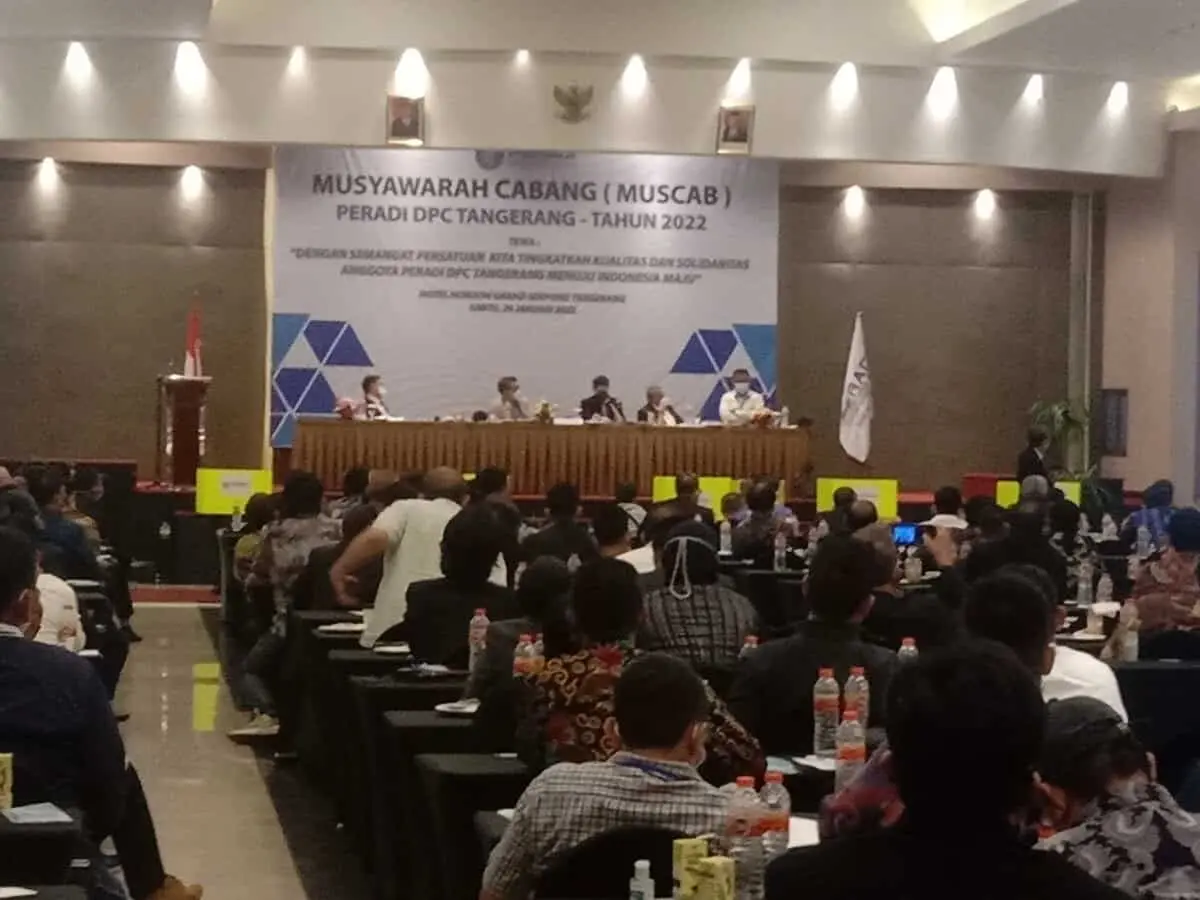 Muscab Peradi Tangerang Berlangsung Alot, Doni Martin Ketua 5 Tahun ke Depan