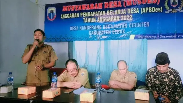 Pemerintah Desa Nangerang Gelar Musdes Bahas APBDes Tahun 2022