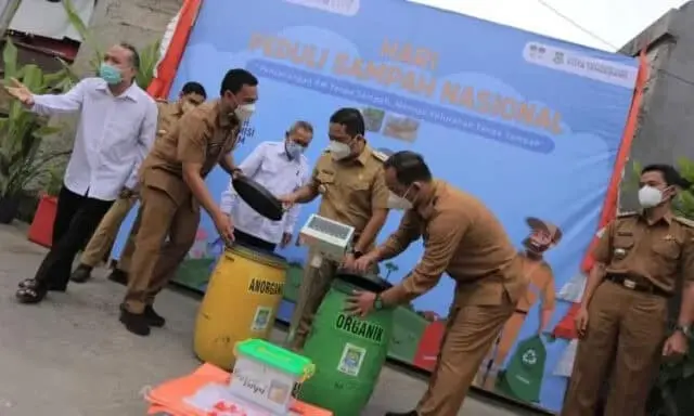 Peringatan HPSN di Kota Tangerang, Senin (21/2). Foto Pelitabanten.com (Ist) Peringati HPSN, Arief Canangkan Program Kurangi Beban TPA Rawa Kucing