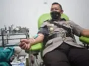 HUT Kota Tangerang, Kapolres Metro Tangerang Kota Lakukan Donor Darah HUT Kota Tangerang, Kapolres Metro Tangerang Kota Lakukan Donor Darah