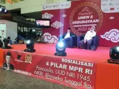 Ananta Wahana Sosialisasikan 4 Pilar di Tangerang, Pelaku UMKM Diminta Jaga Kualitas Mutu Produk Kegiatan Sosialisasi 4 Pilar MPR RI kepada peserta pelaku UMKM se-Tangerang Raya, di Mal Balekota Tangerang, Banten, Sabtu (26/3/2022).