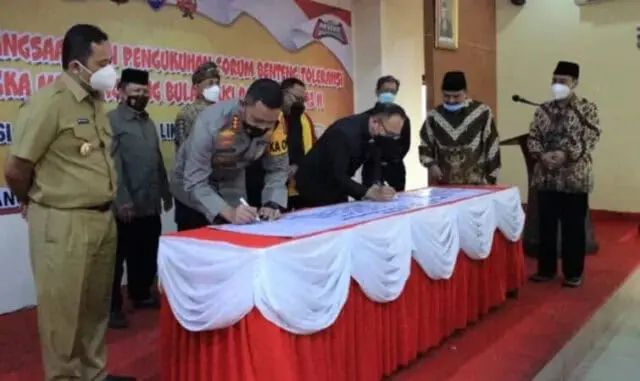 Forum Benteng Toleransi Dikukuhkan, Ini Harapan Forkopimda Forum Benteng Toleransi Dikukuhkan, Ini Harapan Forkopimda