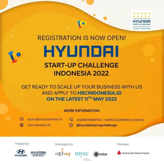 Hyundai Motor Group Meluncurkan Hyundai Start-up Challenge Indonesia 2022 Hyundai Motor Group Meluncurkan Hyundai Start-up Challenge Indonesia 2022
