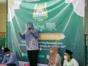 Bupati Pandeglang Irna Narulita saat membuka Pesantren Kilat Ramadan 1443 H/2022 Masjid Agung Ar-rahman.