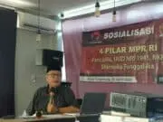 Sosialisasikan 4 Pilar MPR RI di Tangerang, Ananta Wahana Ajak Pemuda Katholik Lebih Berperan Membangun Bangsa Anggota MPR RI Ananta Wahana saat Sosialisasikan 4 Pilar MPR RI.