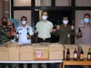 Razia di Malam Takbiran, Kecamatan Benda Amankan 155 Miras