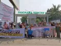Warga Perumahan Panorama Sepatan 1 Tangerang Kembali Menggelar Aksi Unjuk Rasa
