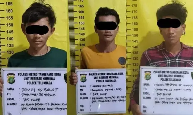 Polisi Ringkus Tiga Begal Bersenjata Tajam di Tangerang, Ini Modus dan Korbannya