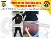 Penemuan Mayat Wanita Tanpa Identitas di Kota Tangerang, Polisi Sebar Ciri-Cirinya Penemuan Mayat Wanita Tanpa Identitas di Kota Tangerang, Polisi Sebar Ciri-Cirinya