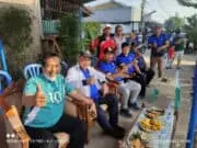 Muhammad Rizal Anggota DPR RI Fraksi PAN Gelar Turnamen Bola Voli di Bojong Nangka Kelapa Dua Tangerang Muhammad Rizal Anggota DPR RI (duduk mengenakan jaket putih) saat menonton pertandingan peserta bola voli).