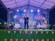 Festival Qosidah di Curug, Dewan Ahyani Anibhani Ajak Masyarakat Cintai Budaya Kesenian Qosidah dan Terus Dikembangkan Ahyani Anibhani Anggota DPRD Kabupaten Tangerang saat memberikan sambutannya di kegiatan lomba Qosidah.