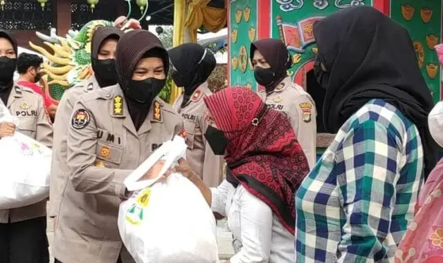 Rayakan Hari Jadi ke- 74, Polwan Lakukan Ini di Kota Tangerang
