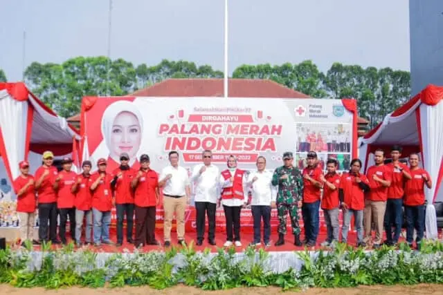 Hadiri HUT PMI Ke-77, Benyamin: PMI Sangat Berjasa untuk Kemanusiaan