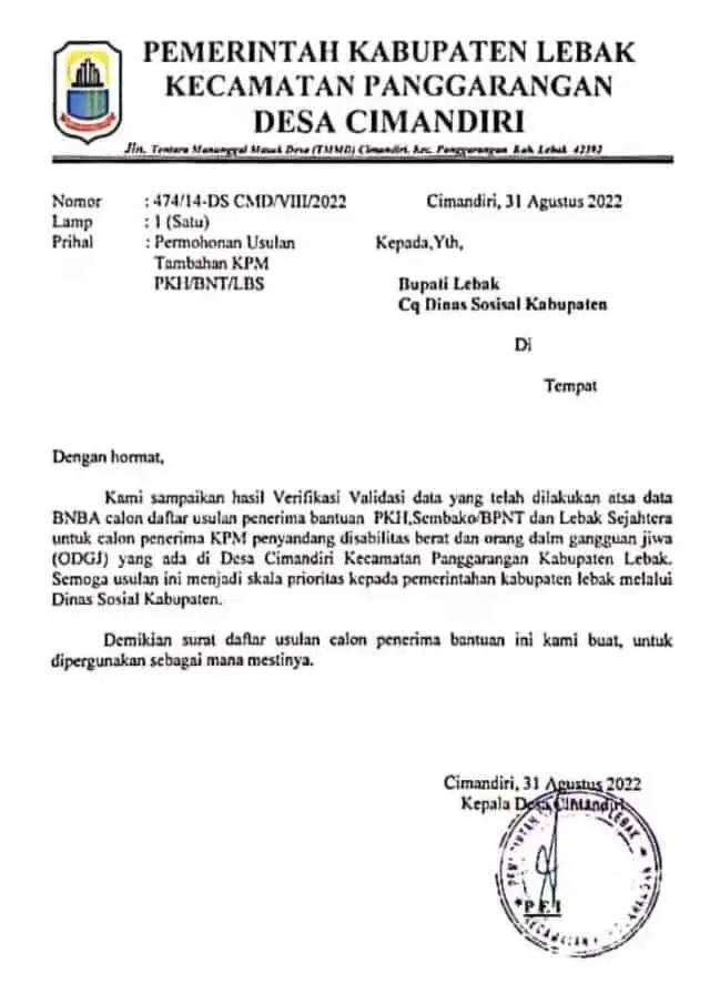 Pemerintah Desa Cimandiri Usulkan Tambahan KPM, Iik Supriyadi: Disabilitas Berat, ODGJ, Stunting Harus Tersentuh Pemerintah Desa Cimandiri Usulkan Tambahan KPM, Iik Supriyadi: Disabilitas Berat, ODGJ, Stunting Harus Tersentuh