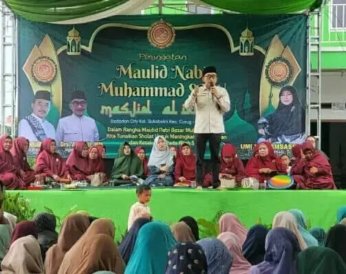 Ahyani Hadiri Peringatan Maulid Nabi Muhammad SAW di Sukabakti, Begini Pesannya Ahyani Hadiri Peringatan Maulid Nabi Muhammad SAW di Sukabakti, Begini Pesannya