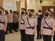 Lima Perwira Polres Metro Tangerang Kota Berganti Lima Perwira Polres Metro Tangerang Kota Berganti