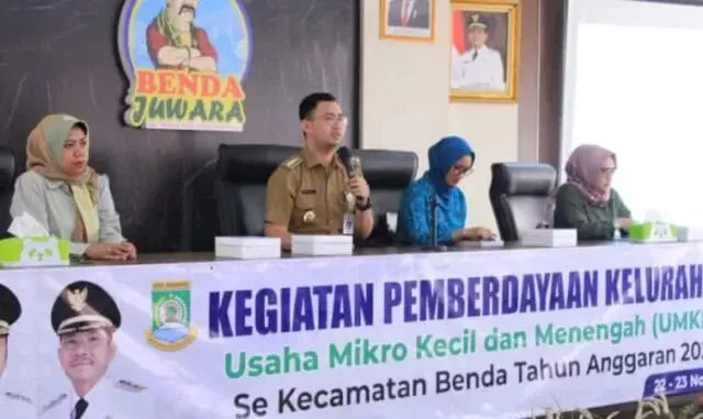 Dorong Kemajuan UMKM dan Gandeng BPJS, Kecamatan Benda Beri Pembinaan dan Pelatihan Dorong Kemajuan UMKM dan Gandeng BPJS, Kecamatan Benda Beri Pembinaan dan Pelatihan